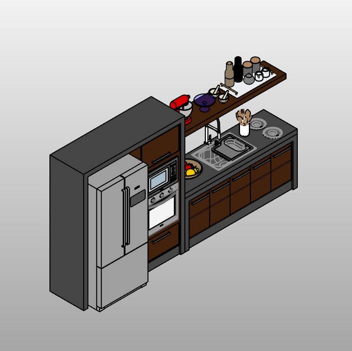 Compact Modular Kitchen Design