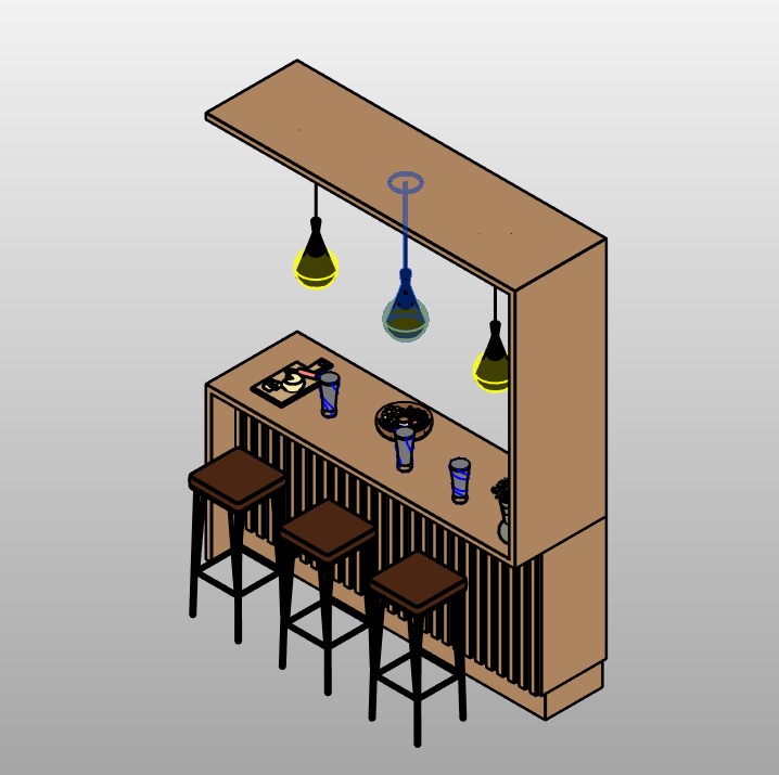 High Dining Bar Set