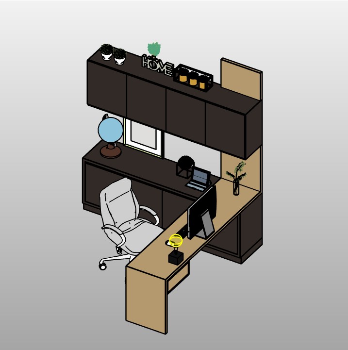 Compact Office Workspace