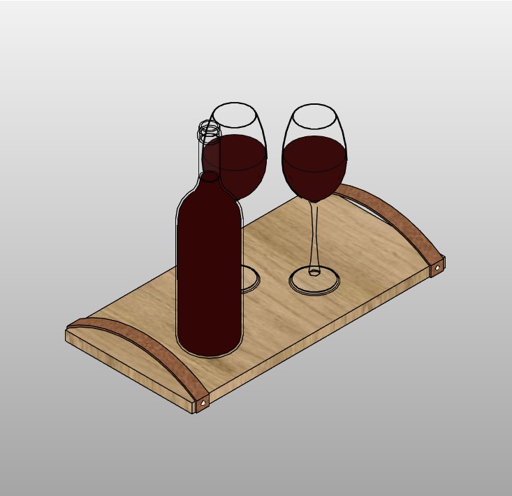 Wine Serving Tray