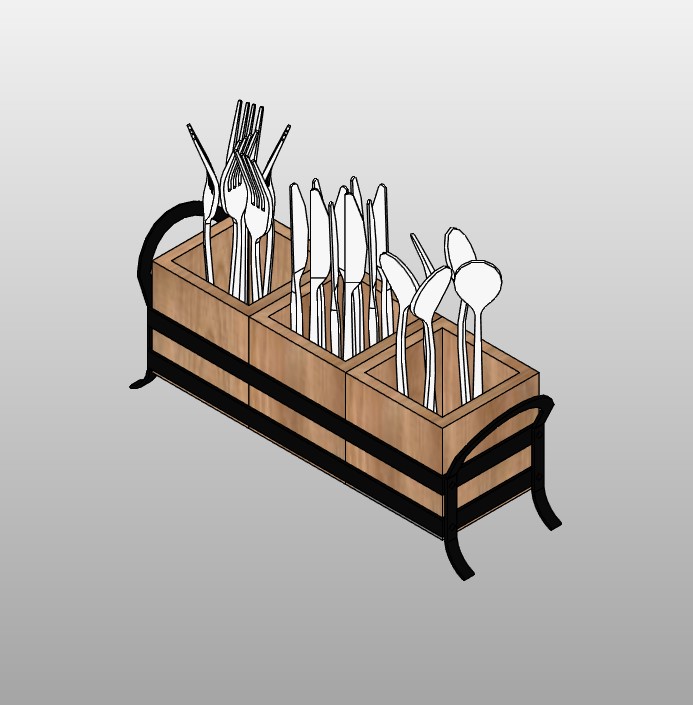 Cutlery Set with Holder