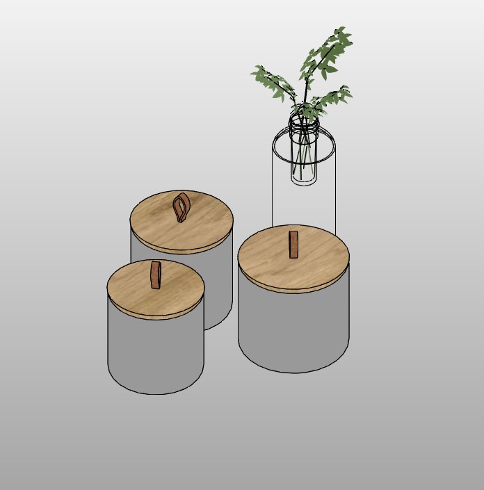 Cylinder Pot Set