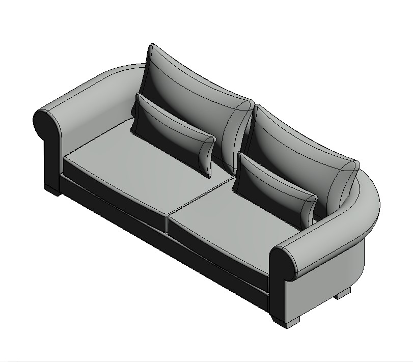 Elegant Meridienne Sofa