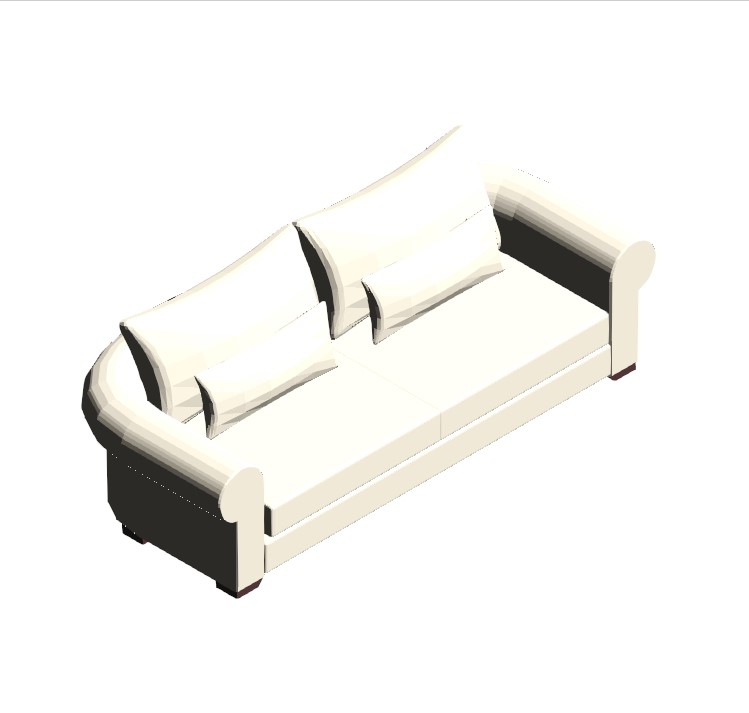 Classic White Sofa