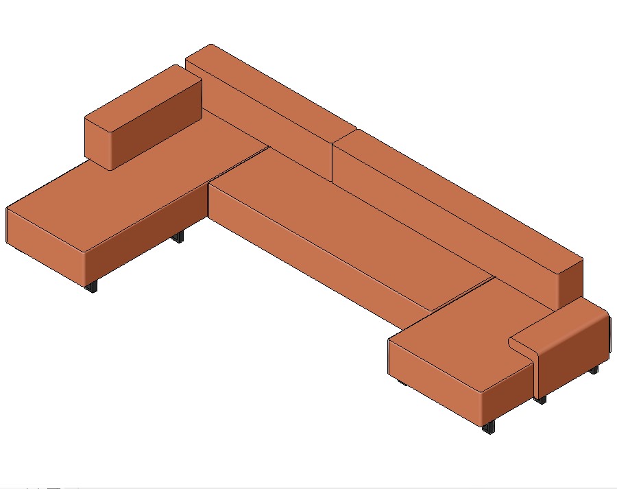 Compact Island Sofa