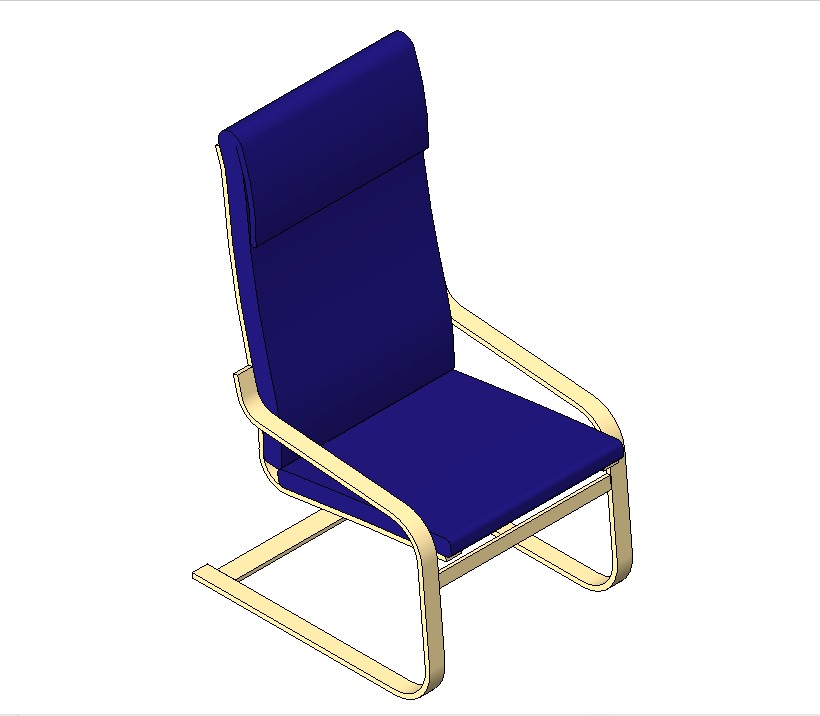 Blue Modern Chair