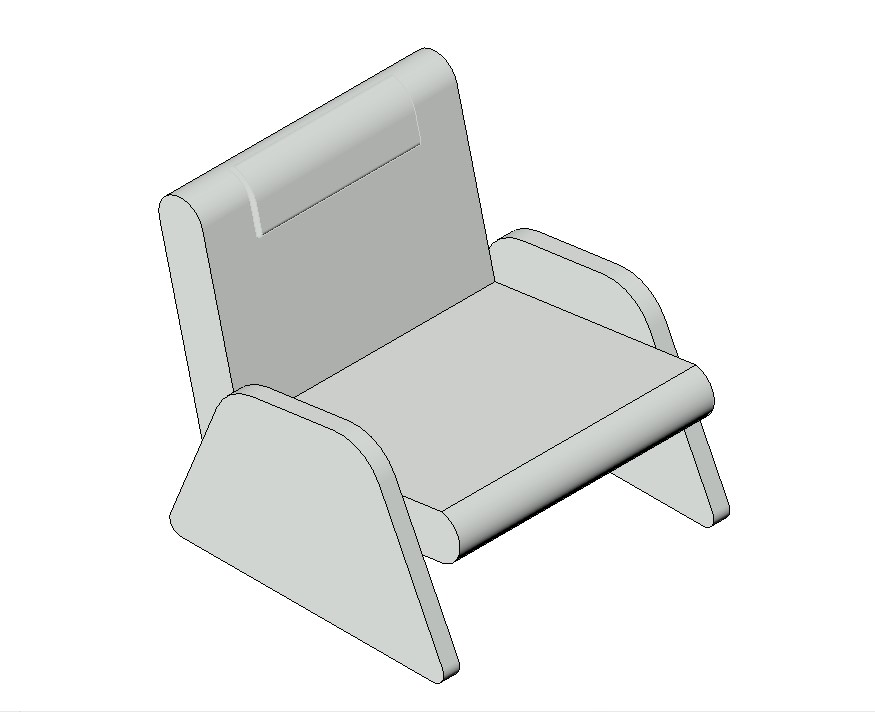 Gray Lounge Chair