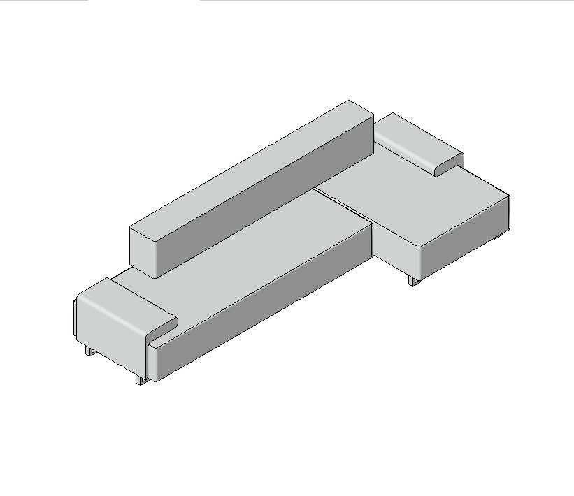 Simple Sofa with Island