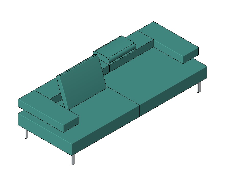 Teal Divano Sofa