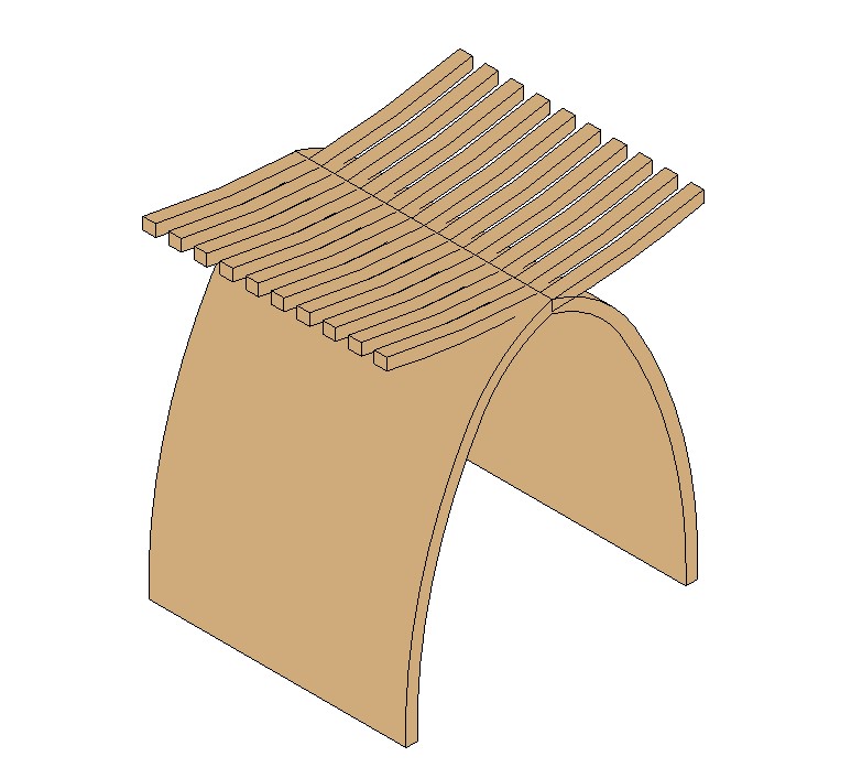 Corrugated Cardboard Stool