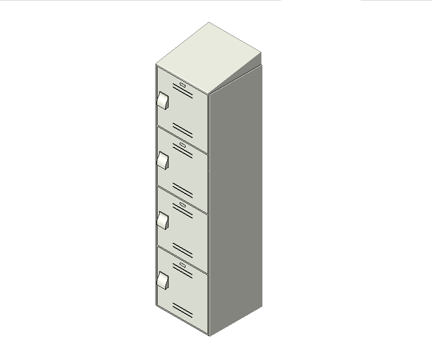 Four-Tier Narrow Locker