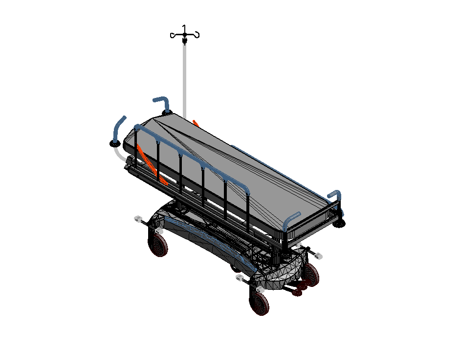 Medical Stretcher with Wheels