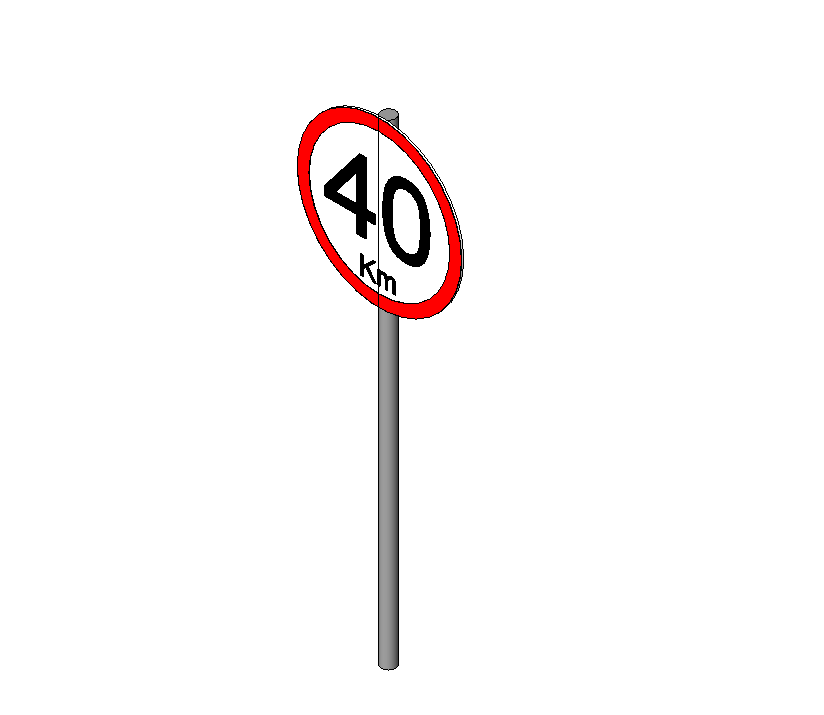 Speed Limit 40 Sign