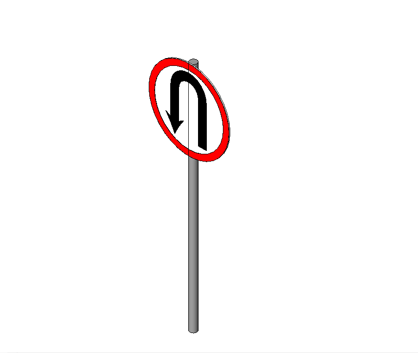 No U-Turn Sign