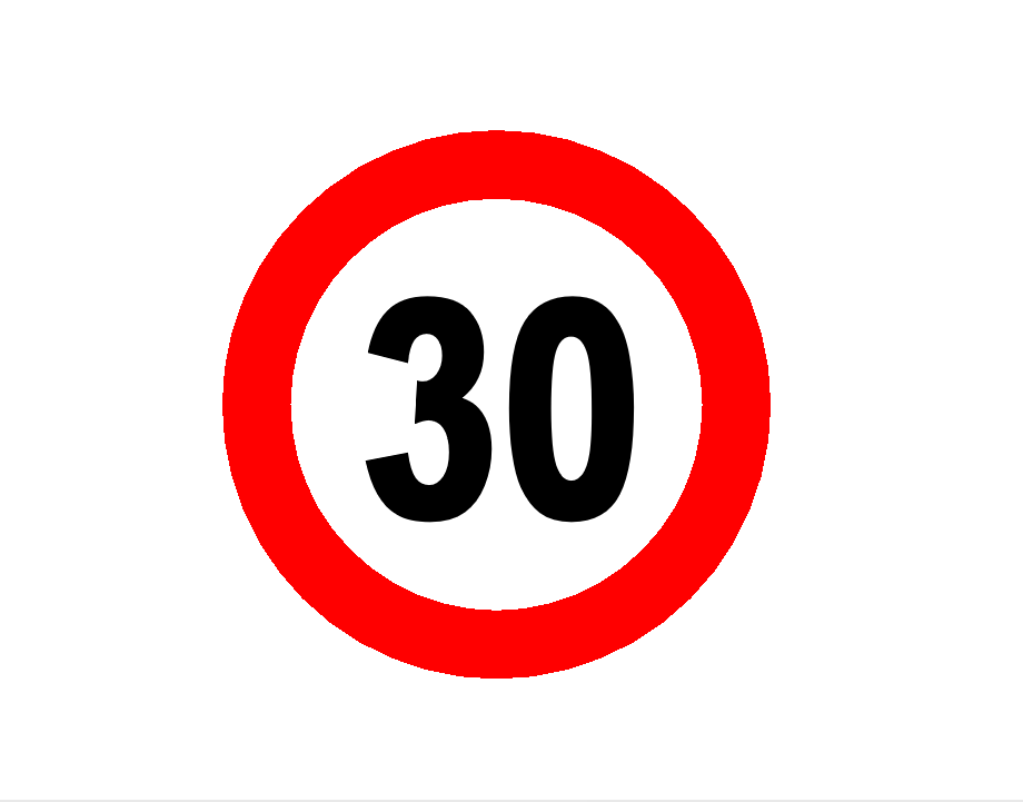 Speed Limit 30 Sign