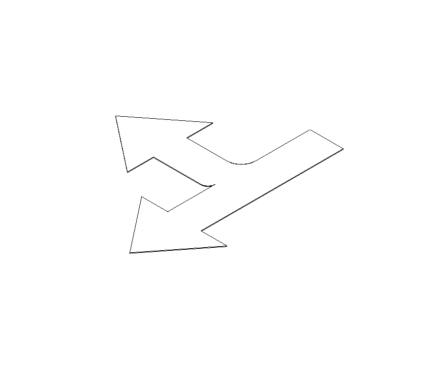 Right Diagonal Turn Arrow