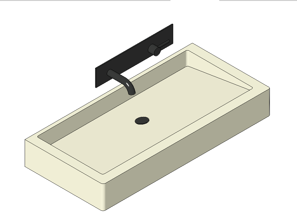 Rectangular Sink Counter