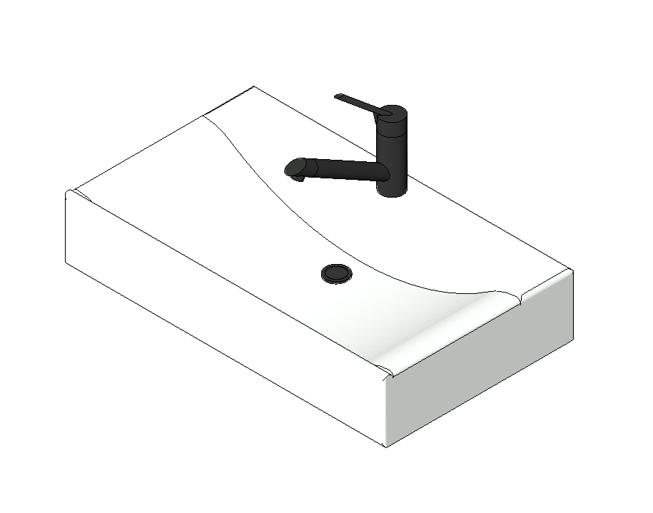 Large Rectangle Sink