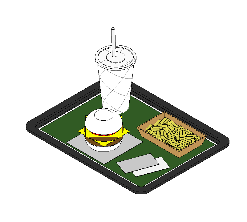 Fast Food Tray