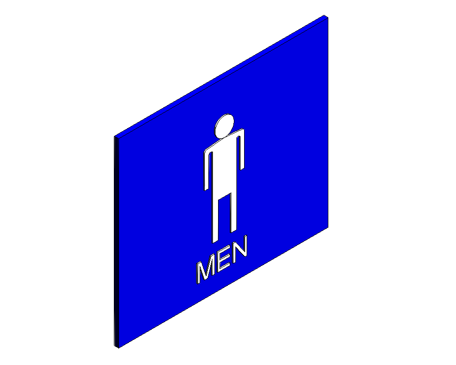 Men's Restroom Sign