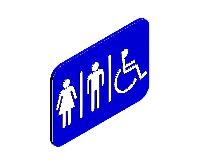 Accessible Restroom Sign