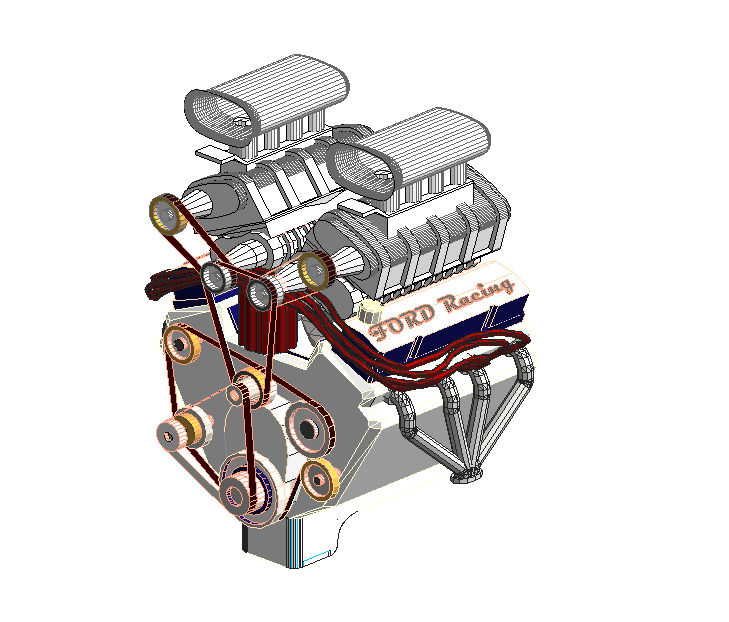 Custom Ford Engine Model