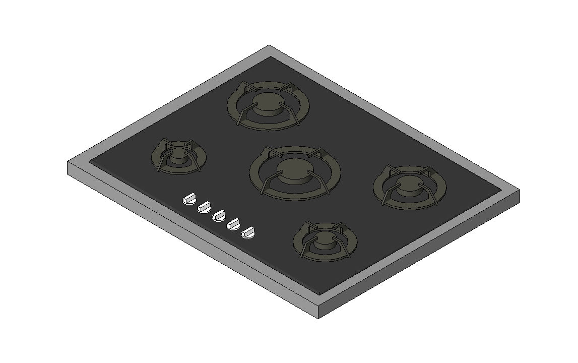 Five-Burner Cooktop