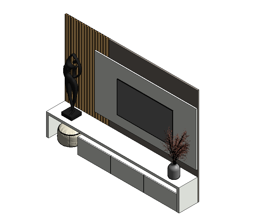 Sleek TV Console