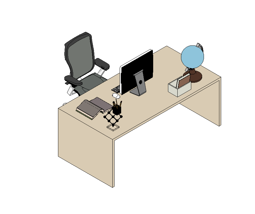 Office Desk with Partition