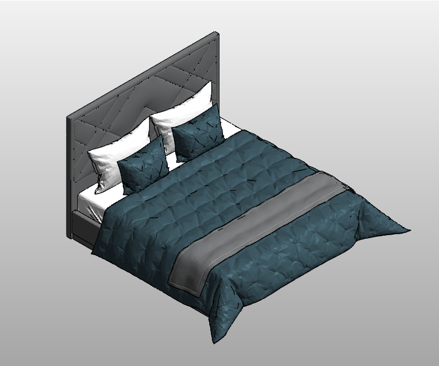 Quilted King Bed