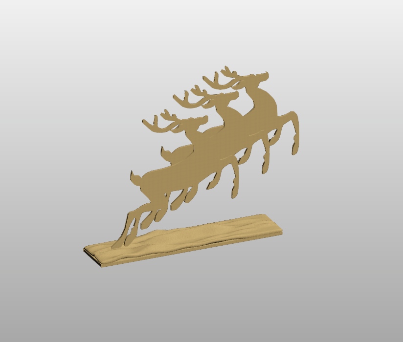 Sleigh with Reindeer