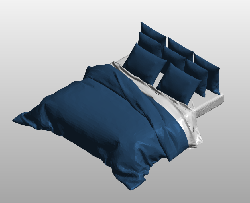 Blue Themed Bed