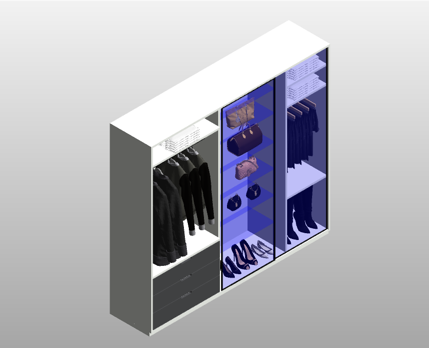 Wardrobe with Mirror