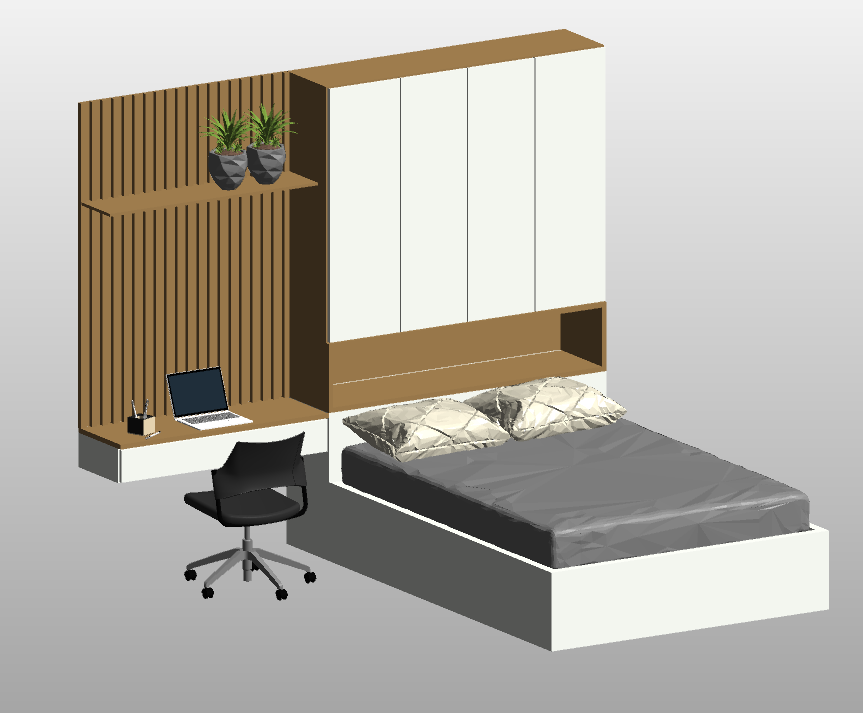 Contemporary Bedroom Setup