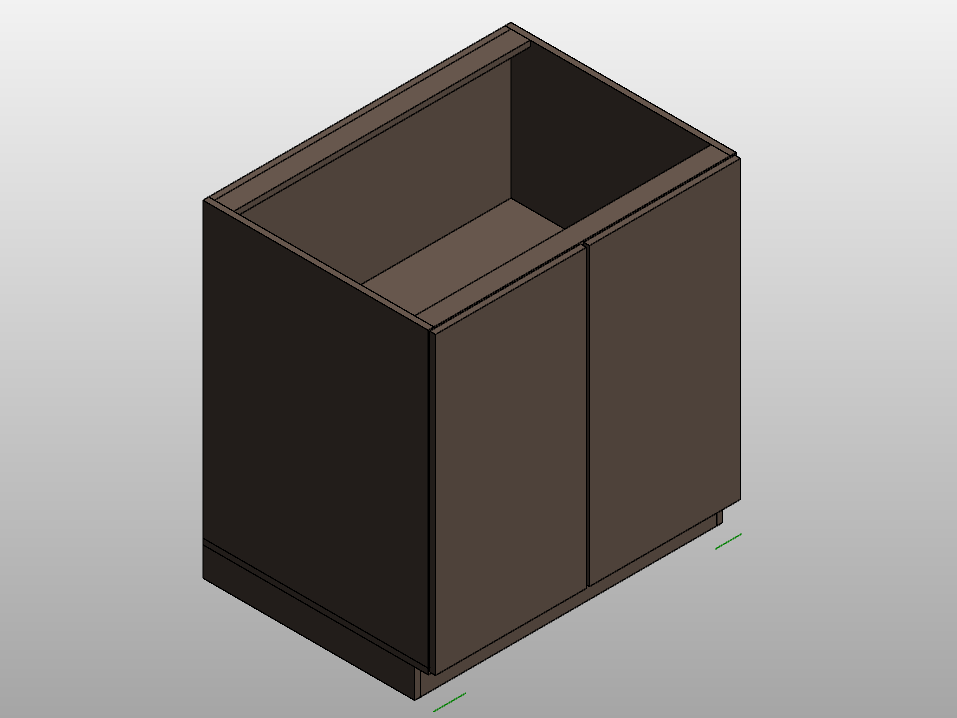 Open Kitchen Base Cabinet