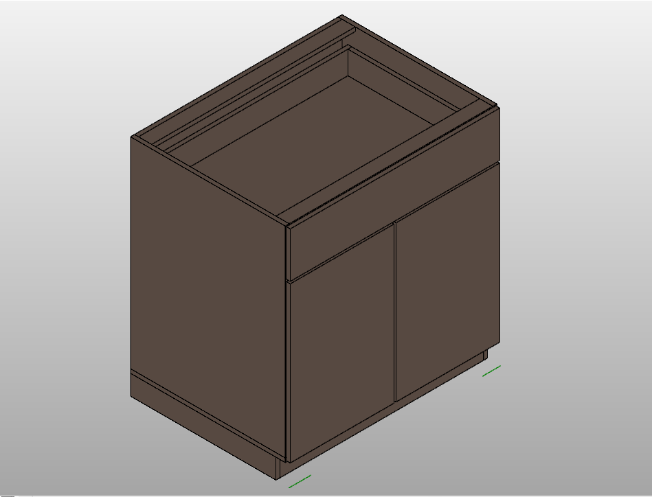 Double Door Kitchen Cabinet