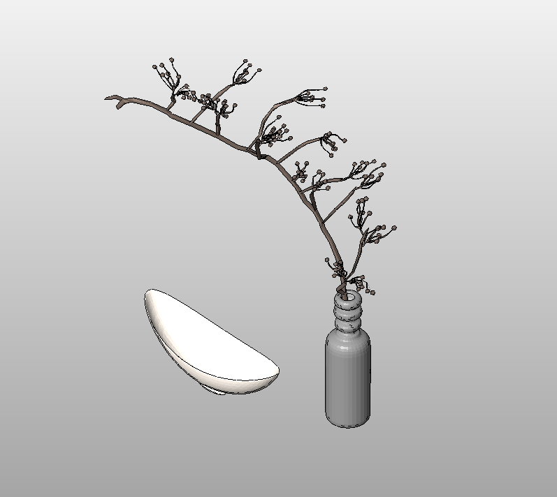 Decorative Vase with Branch
