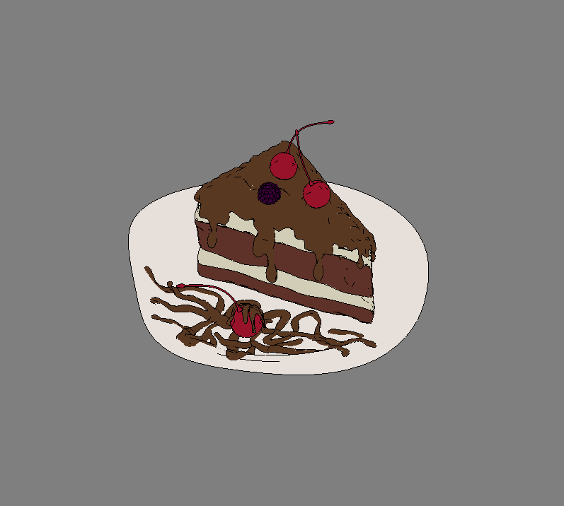 Chocolate Cake Slice