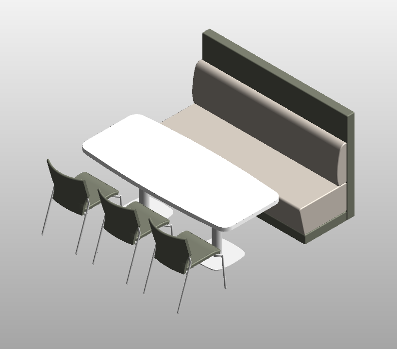 Banquette Seating with Table