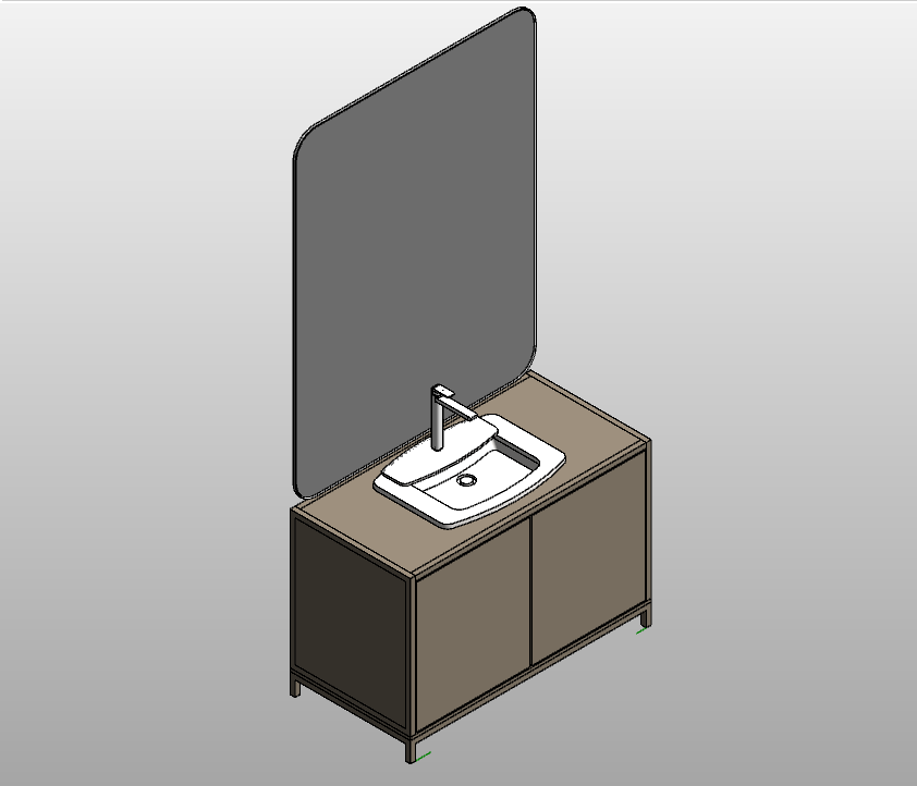 Vanity with Privacy Screen