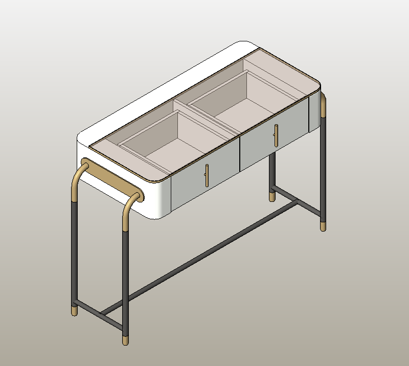 Vanity Table with Double Compartments 1 Vanity Table with Double Compartments