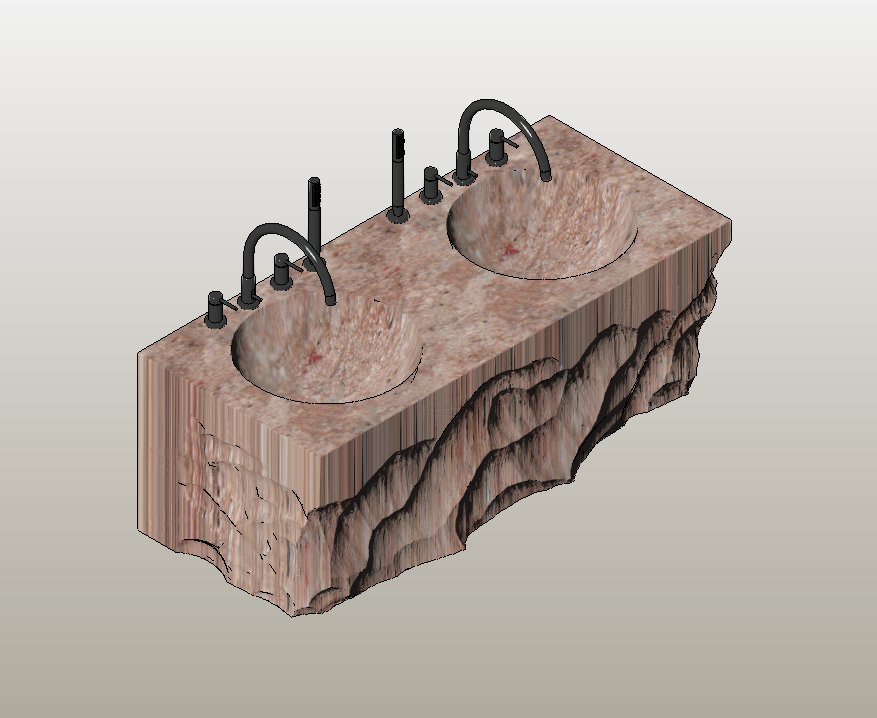 Rustic Stone Vanity