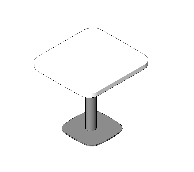 Sleek Pedestal Table