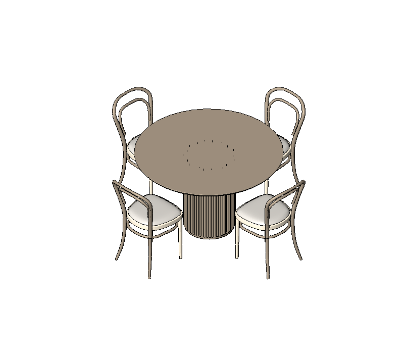 Stylish Circular Dining Set