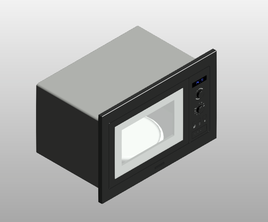 Sleek Built-In Microwave Model