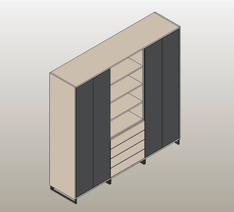 Sleek Wardrobe Unit