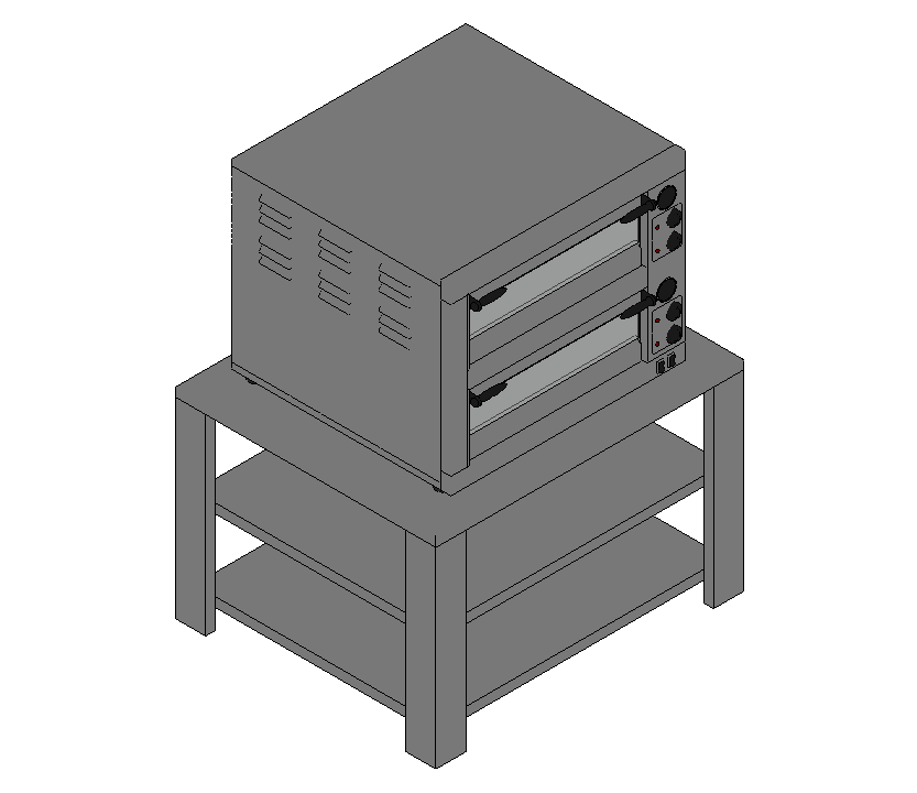 Compact Oven with Stand
