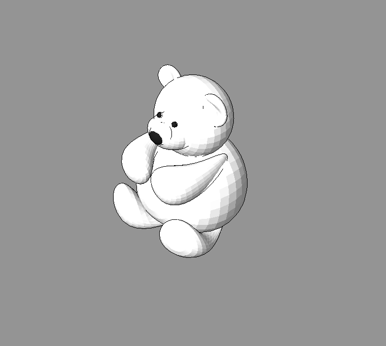 Cozy Teddy Bear 3D Model