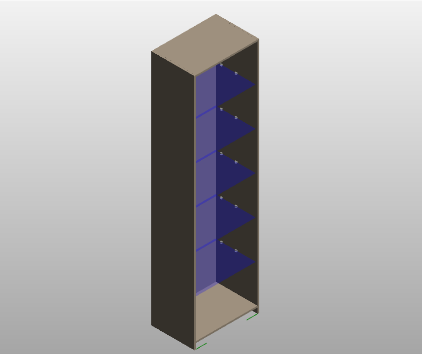Sleek Vertical Storage Unit