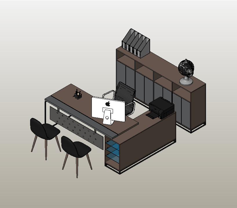 Modern Office Workspace Set